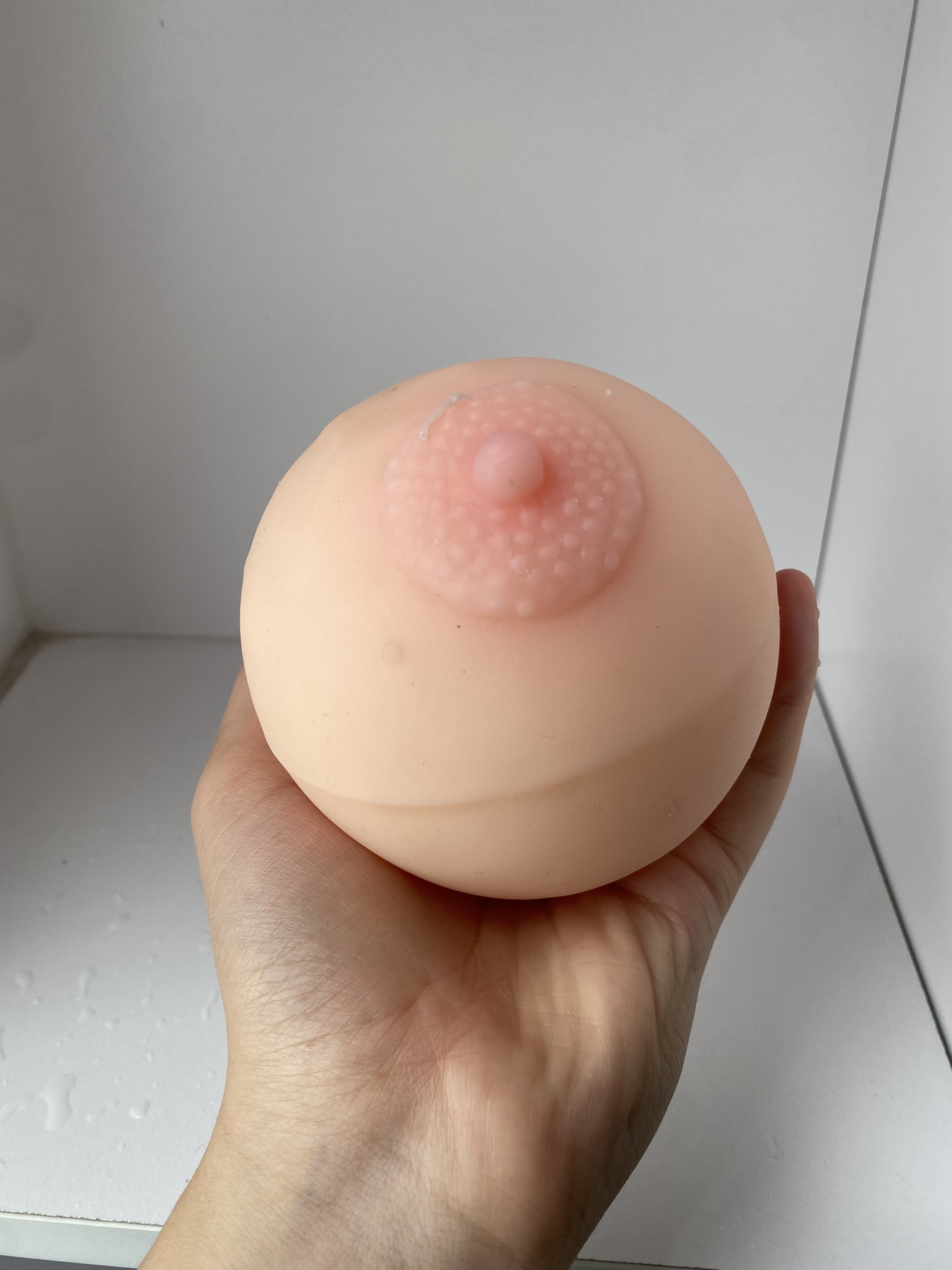 Túi nâng ngực silicone mềm có lỗ âm đạo màu hồng