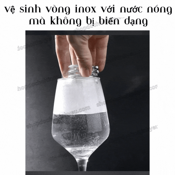 Đồ chơi vòng thép không gỉ có bóng cho nam đeo dương vật