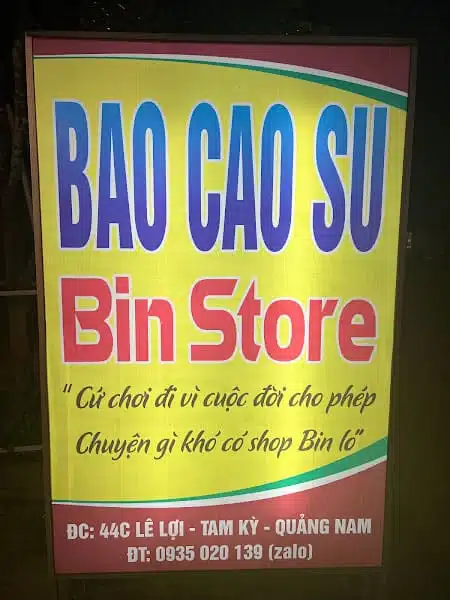 Cửa hàng bao cao su Tam Kỳ