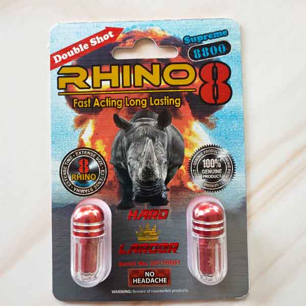 Thuốc thảo dược tăng cường sinh lý nam Rhino 8 bong bóng 2 viên