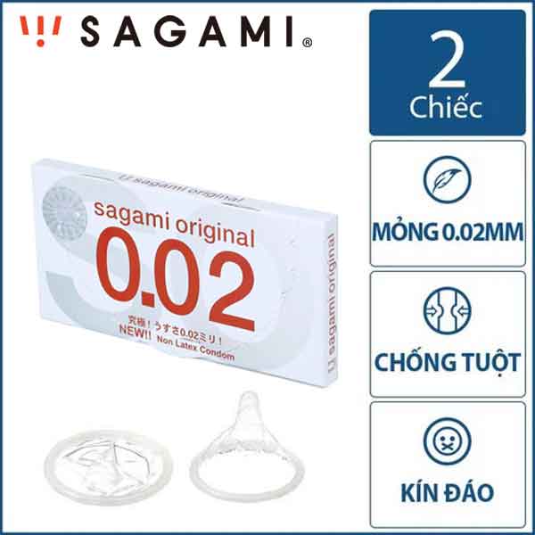 Bao cao su Sagami chính hãng 0.02mm