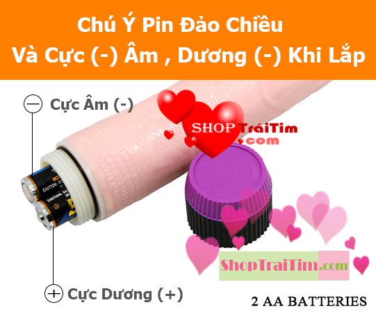 Cách lắp pin vào dương vật giả