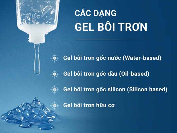 Các loại gel bôi trơn cơ bản hiện nay trên thị trường